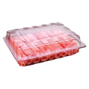 一次性牛肉卷包装盒肉片保鲜冷冻500g透明带盖猪肉卷羊肉卷打包盒