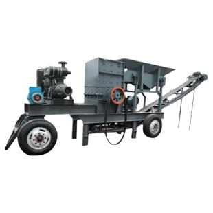 大型移动箱式建筑垃圾制砂机鹅卵石风化石头碎石机页岩锤式破碎机