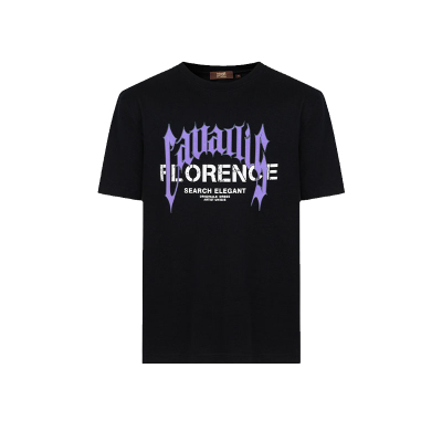 CavalliClass纯棉印花T恤男