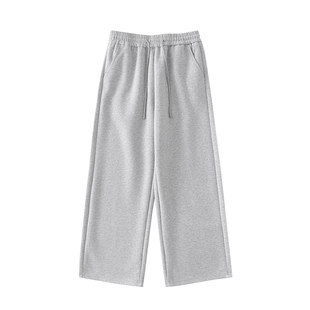 HiPanda你好熊猫秋冬季宽松卫裤男士新款加绒加厚保暖直筒裤男GH