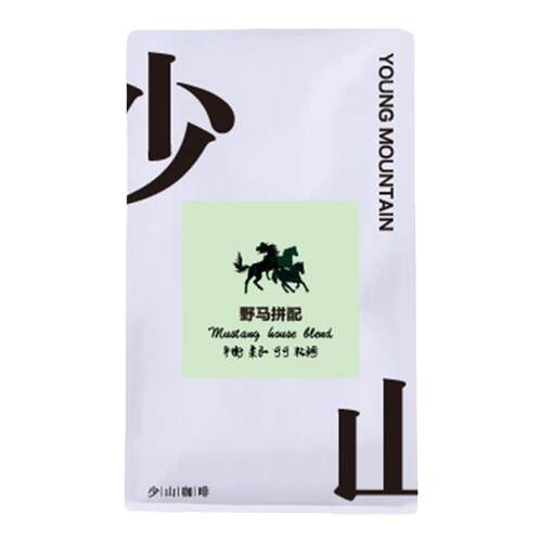 少山野马拼配意式浓缩咖啡豆美式拿铁磨粉新鲜烘焙前拼加后拼工艺