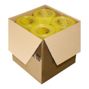 铭灿透明胶带批发大卷快递打包宽胶带纸黄色封口胶布整箱封箱胶带