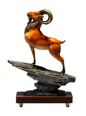 送领导办公室装饰品纯铜摆件宜宣