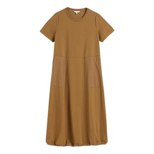 蒲PUKKA 轻运动连衣裙夏季新品A型长款拼接针织T恤裙子