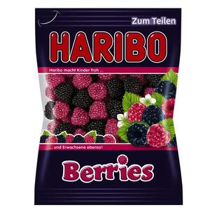 德国进口haribo哈瑞宝浆果味 软糖儿童果汁糖qq软糖水果味橡皮糖