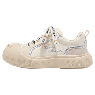 Teenie Weenie小熊板鞋女童休闲饼干鞋厚底网面透气亲子鞋运动鞋