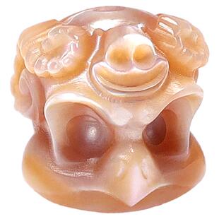 天然淡水珍珠大鹏鸟雕刻背云新中式手链不掉色通勤隔珠宝DIY配饰