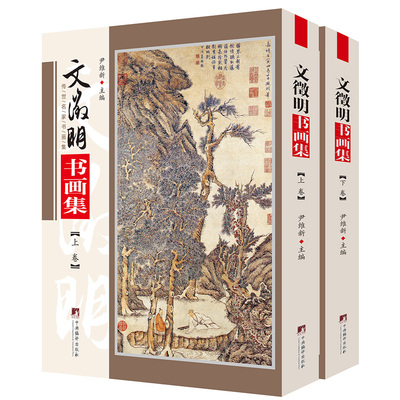 文徵明书画集 铜版彩印上下2卷 中国书画名家全集文征明明四家山水书法写意画全集画集书籍 尹维新编 正版书籍 中央编译出版社