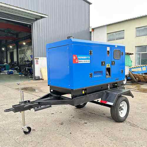 20kw静音发电机组室外移动防雨拖车25KVA20千瓦可移动柴油发电机