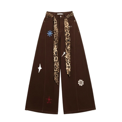 特大码女装宽松显瘦阔腿直筒裤女