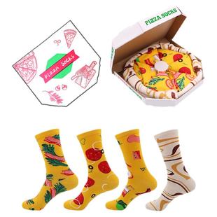 披萨袜子礼盒个性有趣味恶搞怪整蛊男女生闺蜜圣诞交换生日礼物