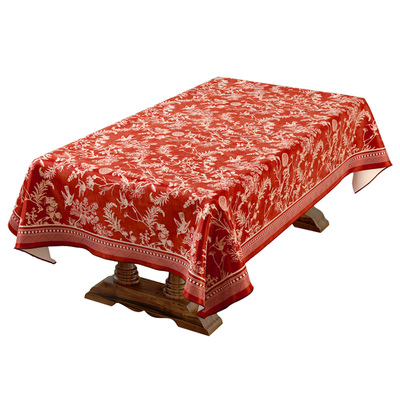 锦雀鸣春新中式长方形餐桌桌布