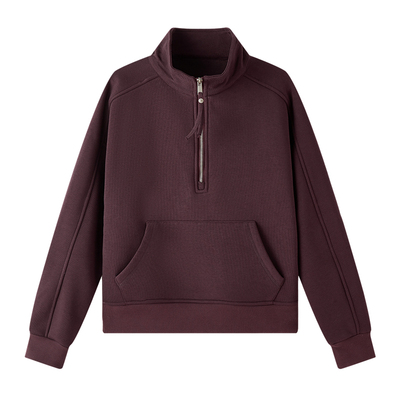 CLOUDSPACE半拉链立领加绒卫衣