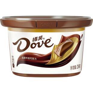 德芙丝滑牛奶巧克力约39颗234g*1碗儿童小零食休闲分享喜糖果小吃