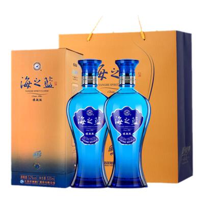 洋河海之蓝52度520ml白酒