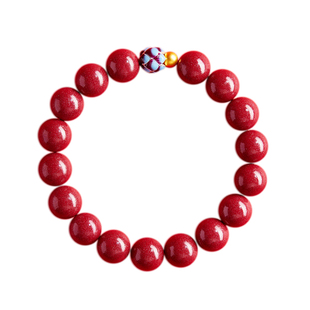 2024年新款朱砂莲花手串女款转运珠真品珠砂手链本命年送妈妈礼物