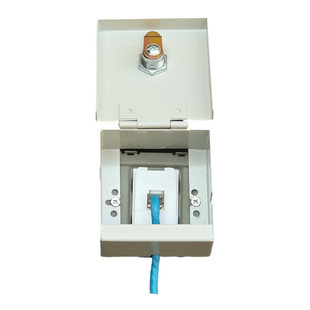 网络信息面板加锁保护罩网口网线86面板模块防盗锁保护盒接口加锁