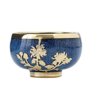 金镶玉钧窑建盏主人杯单杯功夫茶杯套装个人专用喝茶碗茶盏品茗杯