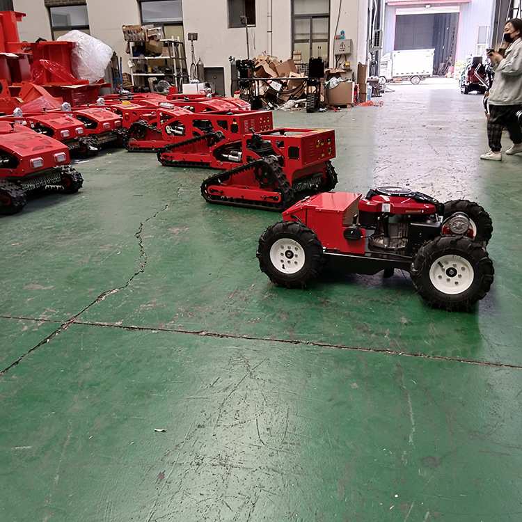 草坪植被割草机售后保障 全自动果园遥控割草机 小型履带式割草机