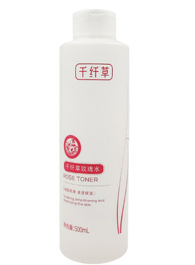 千纤草玫瑰水500ml丝瓜黄瓜水爽肤水湿敷水面膜水化妆水泡纸膜水