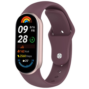 KASO适用小米手环10/9代硅胶表带Miband9液态硅胶手表带智能运动手表8NFC版新款运动透气替换腕带男女款夏季