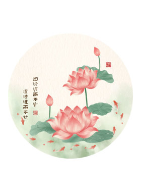 卫生间装饰画莲花净秽厕所贴画客厅玄关九鱼图自粘贴纸电表箱锦鲤