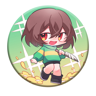 【幕醒森林】undertale周边传说之下chara ink 吧唧挂件PP夹立牌