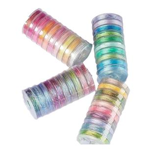 3股幻彩线diy手工编绳金线炫彩线手链手绳变色龙编织线绳绕线材料