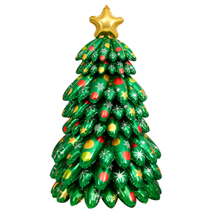 圣诞树气球圣诞节装饰客厅2025新款氛围道具仿真高级感落地摆件B1