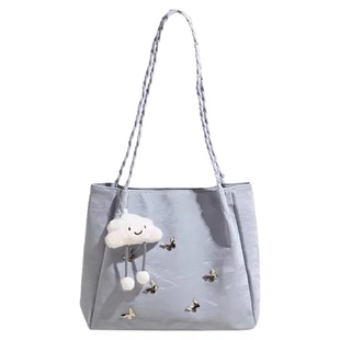 大容量包包女新款时尚小众蝴蝶单肩包学生上课通勤百搭托特包女款