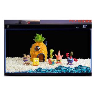 海绵宝宝鱼缸菠萝屋造景装饰全套小摆件躲避屋珊瑚沉木青龙石套餐