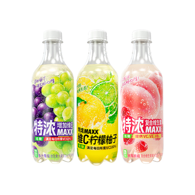 MAXX特浓果汁微碳酸500ml*3瓶