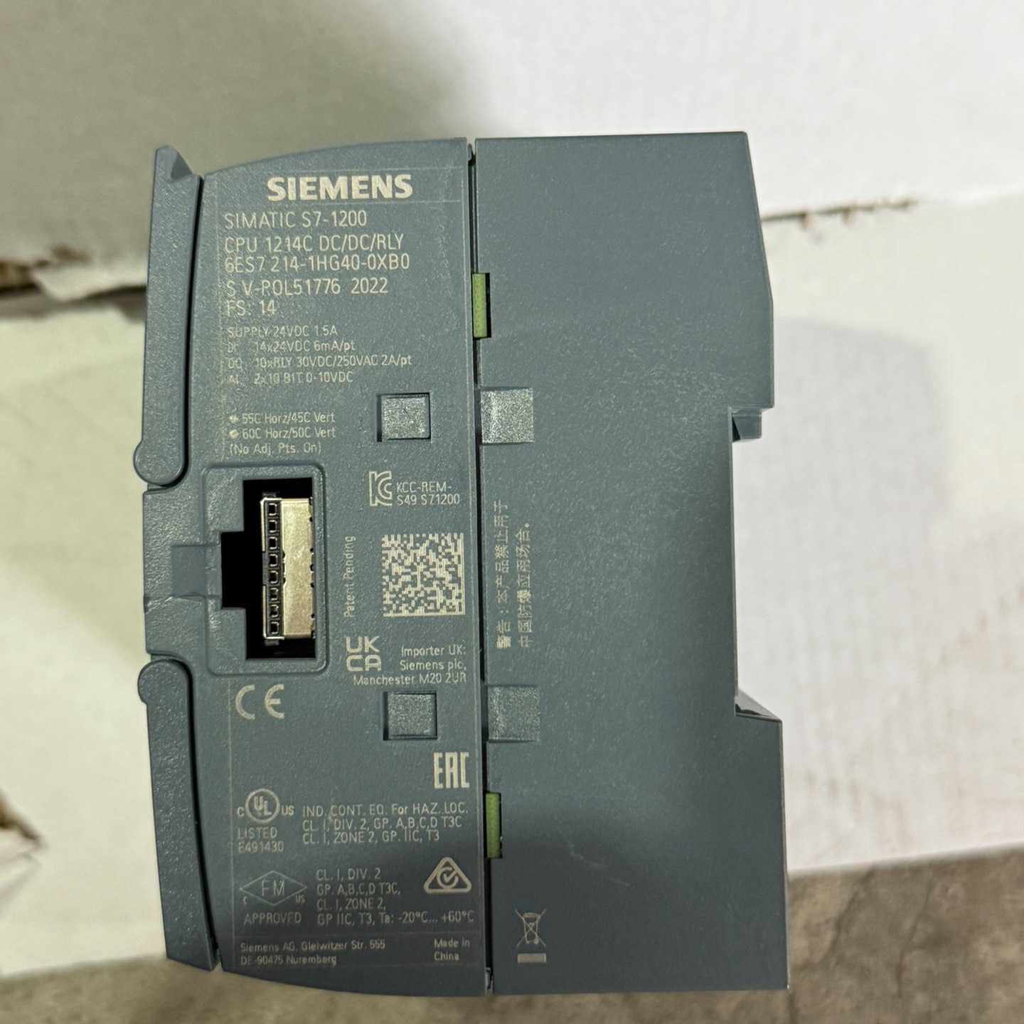 6ES72141HG400XB0西门子余货系列99新正