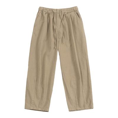 日系复古磨毛休闲长裤