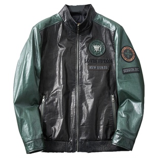 皮衣外套男款2026新款机车夹克牛皮外套男立领皮夹克真皮短款潮流