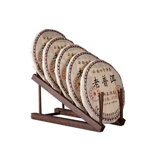 高端茶饼架托多层实木普洱展示架防尘茶叶透明收纳盒白茶摆放支架