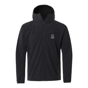 火柴棍HAGLOFS户外男装防水轻薄款弹力连帽软壳衣外套夹克603889