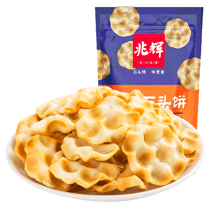 【拍5件】兆辉小小石头饼80g/袋