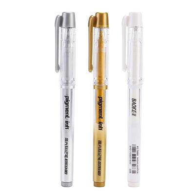 宝克高光标记笔金色银色白色