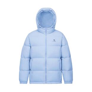 骆驼火山羽绒服女装2025新款冬季连帽防泼水情侣保暖面包服外套