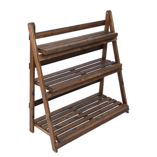 花架阳台置物架客厅落地式摆放架阶梯可移动花架子折叠多肉花盆架