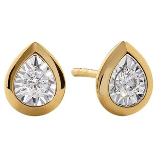 Monica Vinader莫妮卡耳环梨形培育钻石耳钉银饰耳钉精致百搭日常