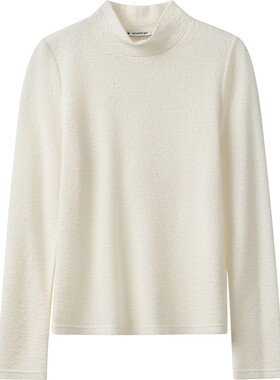 【播奥莱】播冬季休闲立领T恤女气质打底内搭BDR4YD3999