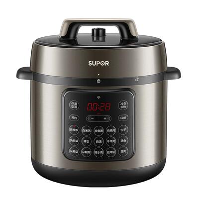 苏泊尔电压力锅家用8L大容量陶晶不粘内胆多功能智能预约电压锅
