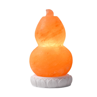 葫芦盐灯充电喜马拉雅天然水晶矿石摆件长明灯客厅卧室助眠招财灯