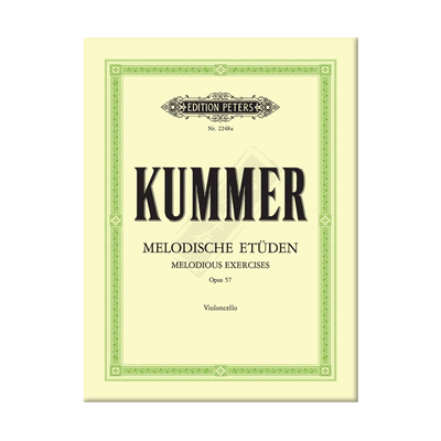 旋律练习曲10首op57库默尔大提琴
