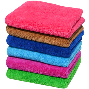 厨房毛巾抹布吸水不掉毛加厚珊瑚绒擦桌布玻璃洗碗布家用家务清洁