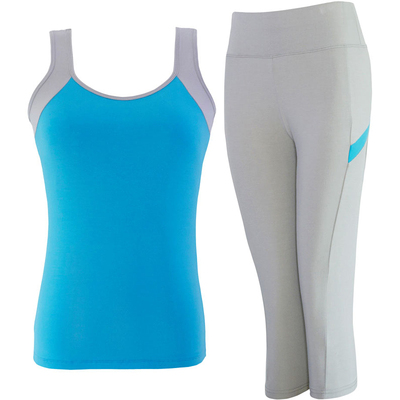 莫代尔夏天专业网红背心运动套装