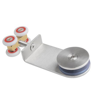 老式淋浴房玻璃移门吊滑轮五金配件老款浴室轨道吊轮上轮加长吊片