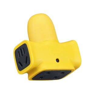 纯铜大功率圆孔插座防摔工地家用排插插板不带线地拖10a16A接线板